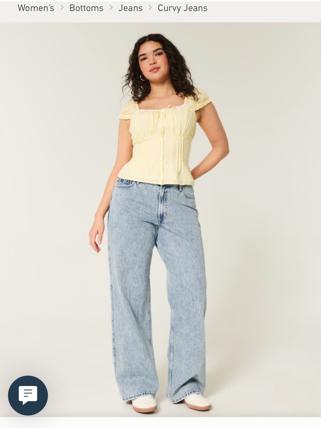 Hollister Light Blue Wide-Leg Jeans